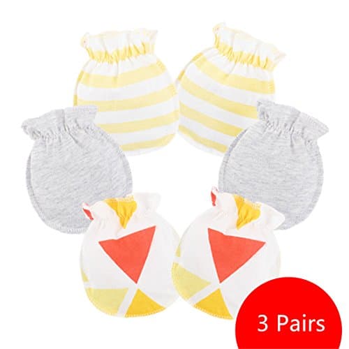 Affe 3 Pairs/Lot Baby Girl Boy Gloves Newborn Scratch Mittens