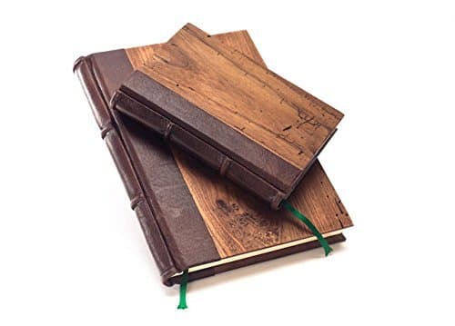 Italian Reclaimed Wood Journals with Handmade Amalfi Pages (6x9)