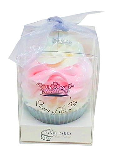 Candy Cakes Cupcake Bath Bomb Gift For Mother’s Day – Queen of the Tub - Tangerine Grapefruit, 4.5 oz