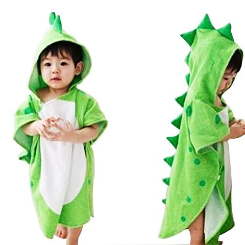 Dinosaur Capped Cape Beach Towel Animal Cloak Cape Hooded Bathrobe