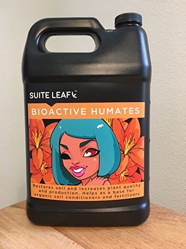 Organic Bioactive Humates Plant Amendment for Indoor Hydroponic Gardening, 1 gallon bottle