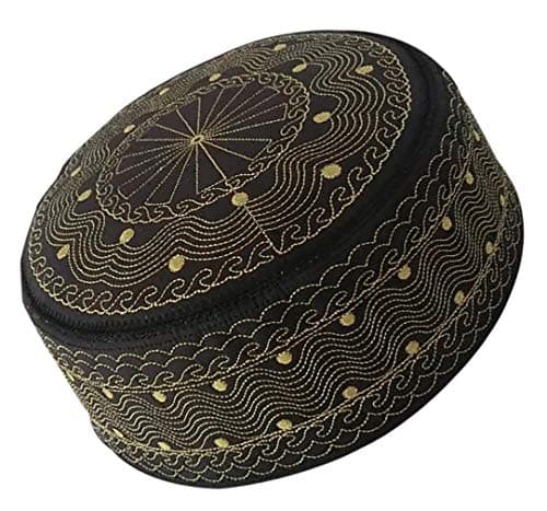 zhxinashu Islamic Turkish Adult Prayer Cap - Beautiful Embroidered Muslim Hat
