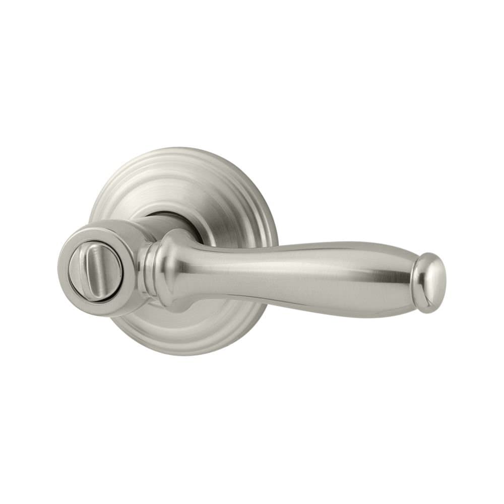 Kwikset 730ADL 15 RCAL RCS Ashfield Bed/Bath Lever, Satin Nickel