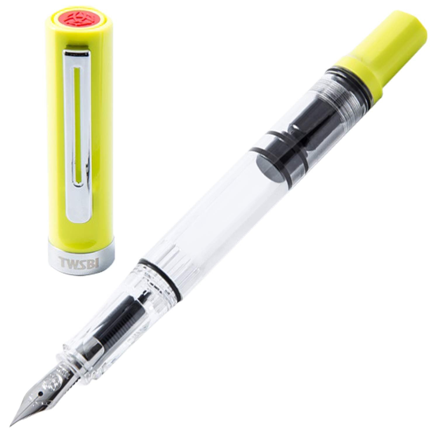 TWSBI ECO T- YELLOW GREEN FOUNTAIN PEN,MEDIUM