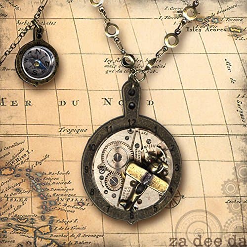 Airplane Steampunk Necklace - Za Dee Da - The Time Traveller Collection - The Aviatrix