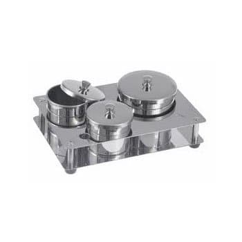 Stainless Steel Liquid ,Pink & White Powder Set