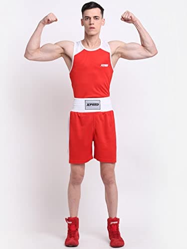 XpeedBoxing Dress Sports Boxing Men Boxing Uniform Boxing Vest & Shorts Men Boxing Dress