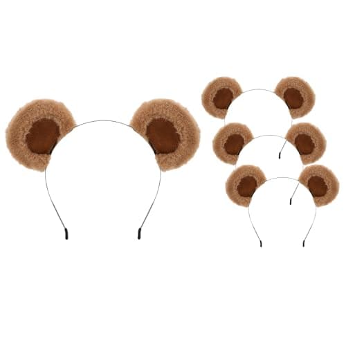 SIOTMERA Ears cute headband fluffy headband animal headwear party cosplay makeup face wash