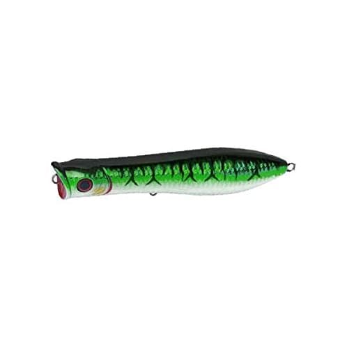 fishermensource Tsunami Talkin Pencil Popper 7" GT Striper Lure VMC Green Mackerel TSTP7F-219