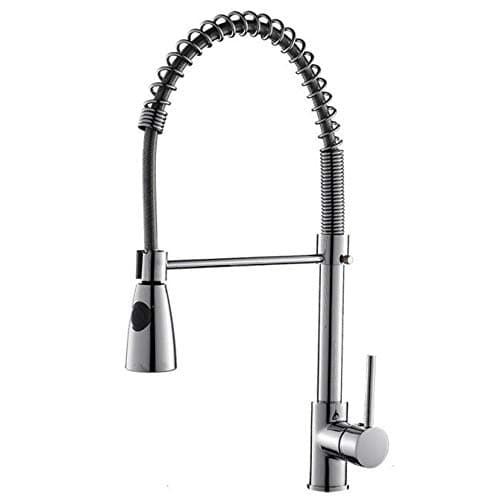 Water Tap Kitchen Mixer Tap Faucet Rofee Basin Sink Tap Single Lever Cold and hot Water Pull-Out 360° Swivel Chrome Mixer Multifunctional Shower Head with UK Standard Fittings with Hose