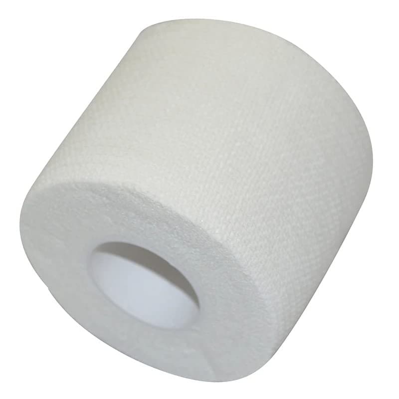 Sports Zinc Oxide White (5cmX9mtr) White Athletic Sports Tape Very Strong Easy Tear No Sticky Residue Tape for Athlete & Medical Trainers.
