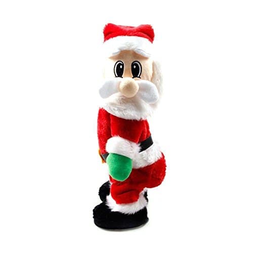 Dumonsly Twisted Wiggle Hip Twerking Christmas Santa Singing Electric Toy
