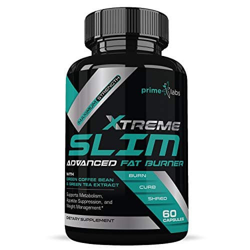 Advanced Fat Burner for Women and Men - Diet Weight Loss Pills Supplements - Natural Ingredients ft. Green Coffee Bean & Raspberry Ketone - Boost Energy and Carb Blocker - Prime Labs