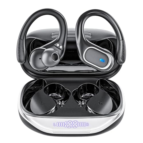 Wireless Earbuds Bluetooth Headphones 80 Hours Playtime Earbuds IPX7 Waterproof Sports Earphones Wireless Charging Case Over Ear Hook Headphones