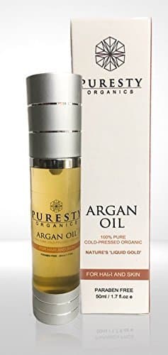 Puresty Premium Superior Quality Argan Oil- 100% Pure Argan Oil, 100% Organic Argan Oil, Cold-Pressed Argan Oil for skin, hair, face and cuticles, 50ml, Anti-Ageing oil
