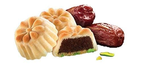 Maamoul Cookies Dates Nuts Filled| 35 Pieces (17 Oz)| Gourmet Oriental Dessert, Middle Eastern/ Arabic Fistikli Baklava Pastry| Healthy Crackers, Light Treats in Elegant Gift Box