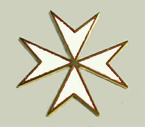 Medieval Malta Maltese White Cross Crusade Knight Medal Badge War Battle KT KC