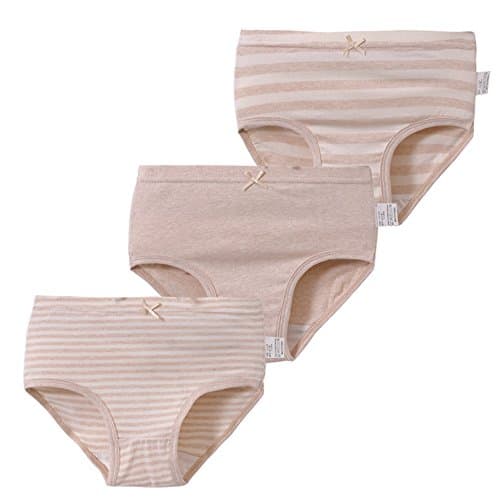 Baby Girls Underwear 3 Pack Organic Cotton Toddler Undies Kids Short Briefs Children Underpants