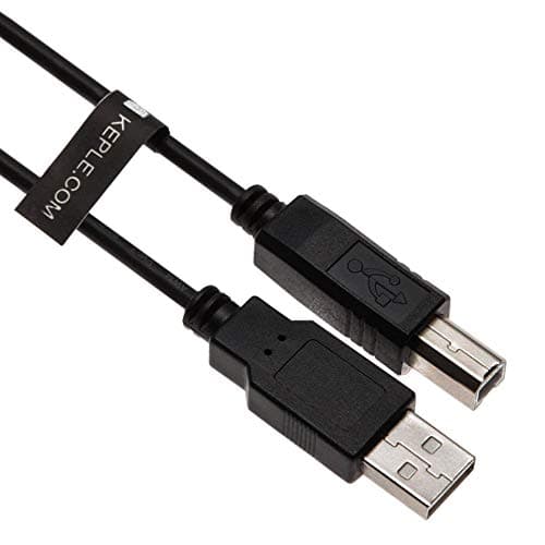 10ft USB B Cable for DJ Midi Controllers, Keyboards, Samplers, Effect Pads, Syntesizers Numark, Pioneer, Native Instruments, Traktor, Akai to Dell HP