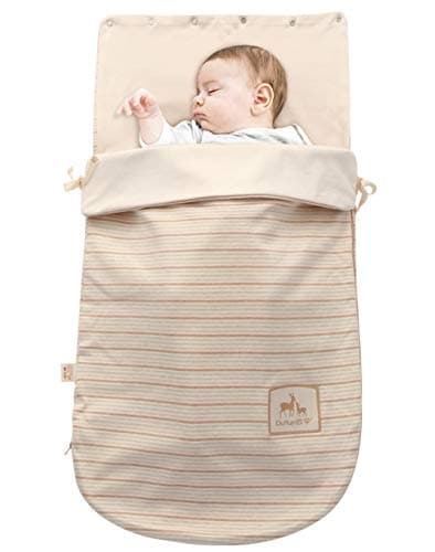 OuYun Infant Newborn Baby Swaddle Organic Sleeping Bag Thickened Sleep Nest 4-7 Months