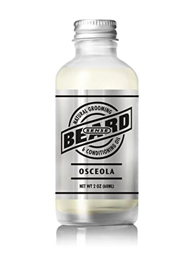 BEARD SENSE All Natural Beard Oil & Skin Conditioner. Premium Non-Greasy Formula. (Osceola-Citrus) 2 Oz.