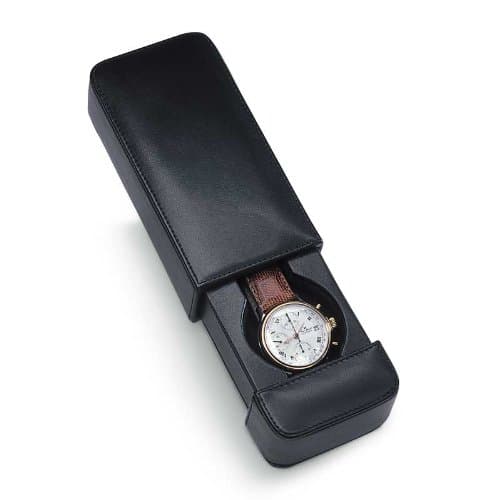 Travel Watch Case Italian Leather Milano 1