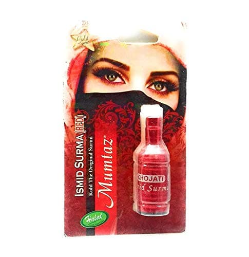 Mumtaz Original Red Khojati Ismid Surma (Kohl), 4g x 3 Pack