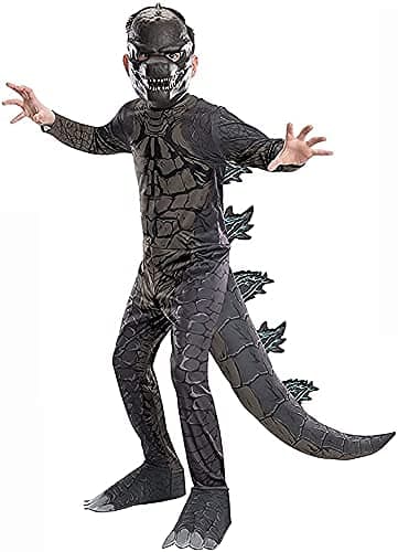 Monster King Dinosaur Kids Costume, Cosplay, Holiday Party for 3-14 Years Old (11-14 years (120-140))