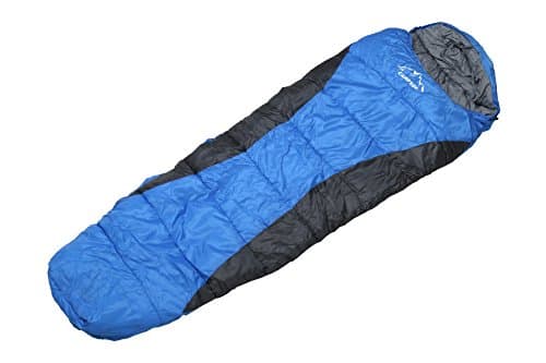 Campstoor Soft Hollow Fibre Water Proof Polyester Cloth Backpackers Camping Outdoor Warm Sleeping Bag Thermal Campers Hiking (Blue1)