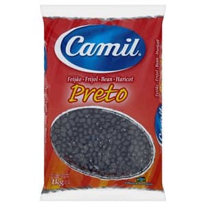 Brazilian Black Beans / Black Beans / Haricots noirs brésiliens / Feijão Preto / Feijao Preto Brasileiro - Camil 1kg