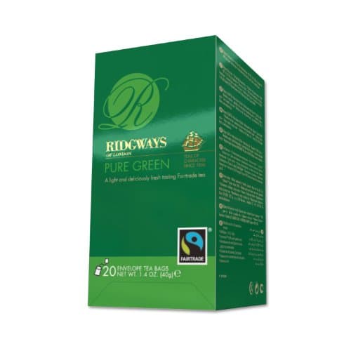 Ridgways Pure Green Tea Fair Trade Certified, 20-count