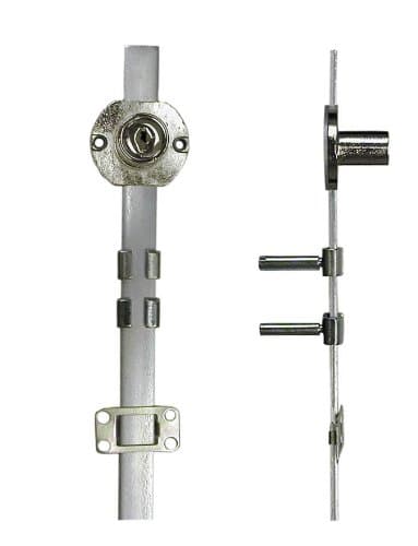 NATIONAL LOCK N8090 14A 415 Key 415 Disc Tumbler Gang Lock - Bright Nickel