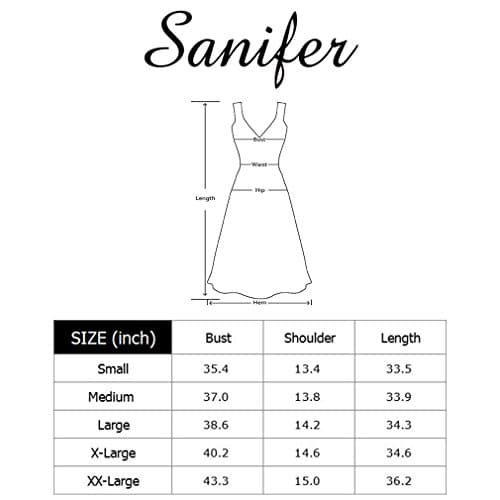 Sanifer Women's Casual Floral Sundresses Sleeveless Tunic Dresses Tank Dresses with Pockets