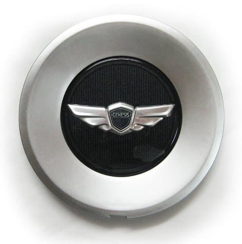 Hyundai Motors Genuine 3.8 V6 KDM Wing Emblem 18" Wheel Cap 4-pc Set For 2008 2009 2010 2011 2012 Hyundai Genesis SEDAN