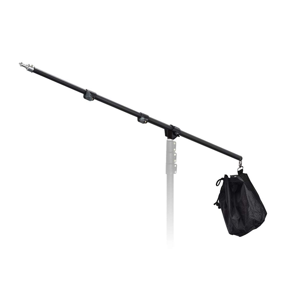 UTEBIT Boom Arm Photography 80-210cm/31.5"-82.7" Adjustable 3 Sections Telescopic Softbox Tripod Extension Arms Holder 1/4" Screw with Sandbag (Empty) Compatible for Flas Light Photo Studio Video