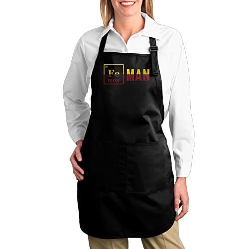 Adult Ironman Chemistry Home Apron Baking Aprons Buckle Halter 7072cm (2 Color)