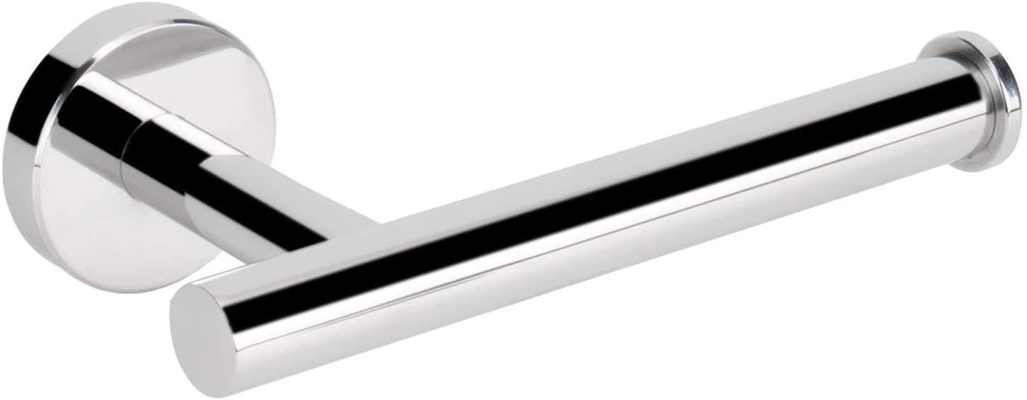 NearMoon Bathroom Toilet Paper Holder, Premium SUS304 Stainless Steel Rustproof Wall Mounted Toilet Roll Holder for Bathroom, Kitchen, Washroom (Polished Chrome)