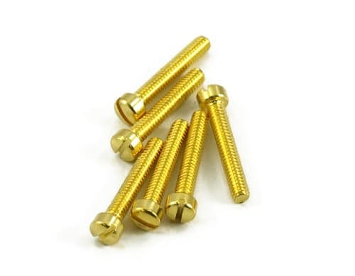 HUMBUCKER POLE PIECE SCREW GOLD (BAG OF 12 )