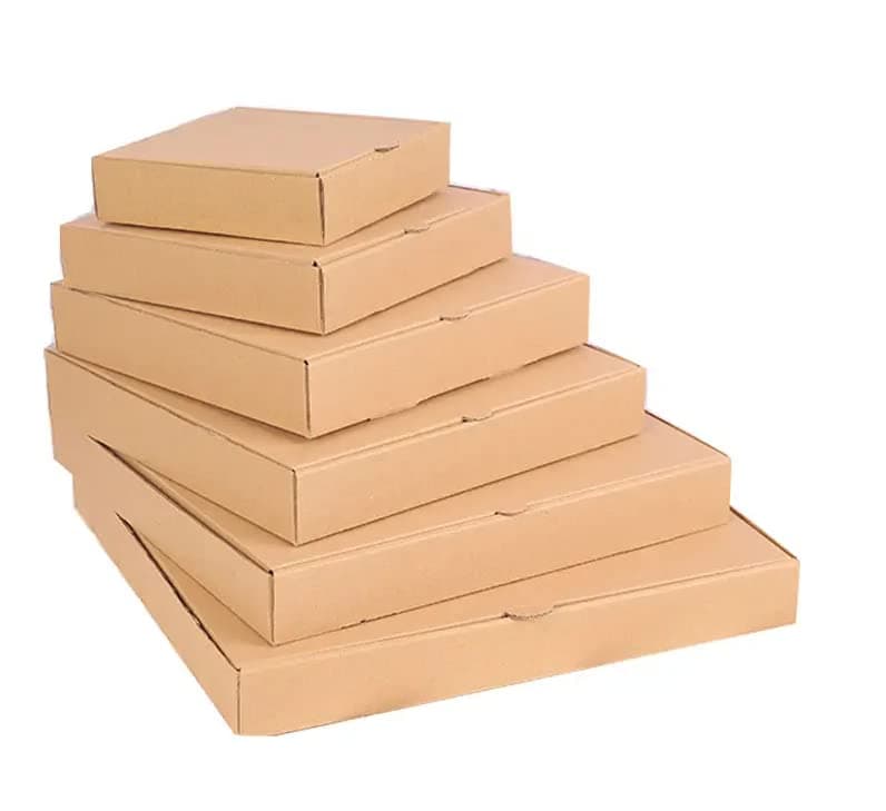 50 x Pizza Style Takeaway Postal Box Vinyl LP Shipping Mailing Carton (Brown) (20")