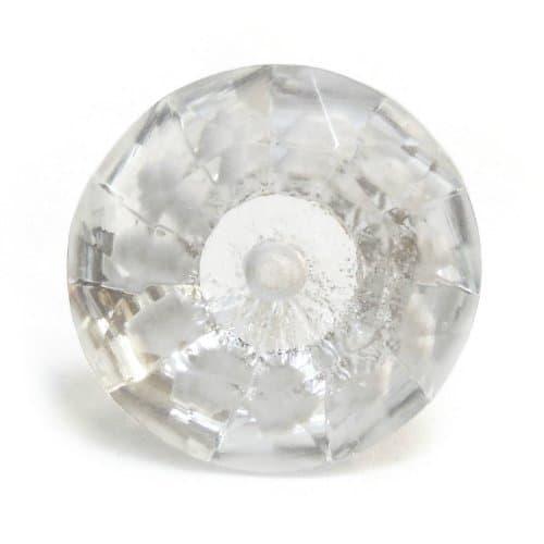 extra large vintage shabby chic faced clear glass cupboard cabinet wardrobe door knob pull handle