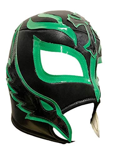 Rey Mysterio Adult Lucha Libre Wrestling Mask (pro-fit) Costume Wear - Black/Green