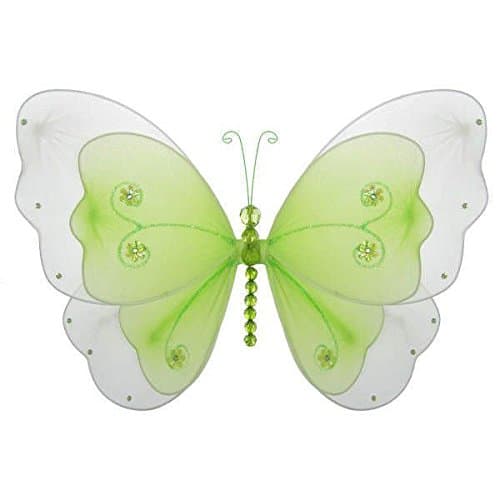 Sasha Butterfly Mesh/Nylon 3D Hanging Decoration Green Medium Girl's Bedroom Baby Nursery Room