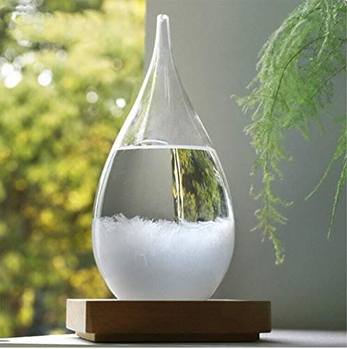 MUWOOD Storm Glass Creative Stylish Desktop Drops Crafts Weather bottle Forecast Bottle Barometer (Large)