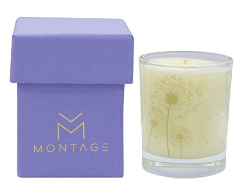 Montage Lifestyle Lavender Chamomile & Geranium Soy Wax Votive Candle- Sweet Dreams- Sleep Aromatherapy Candle for Relaxation with 100% Pure Essential Oils- 1.6OZ- 15Hrs- Handmade in Greece