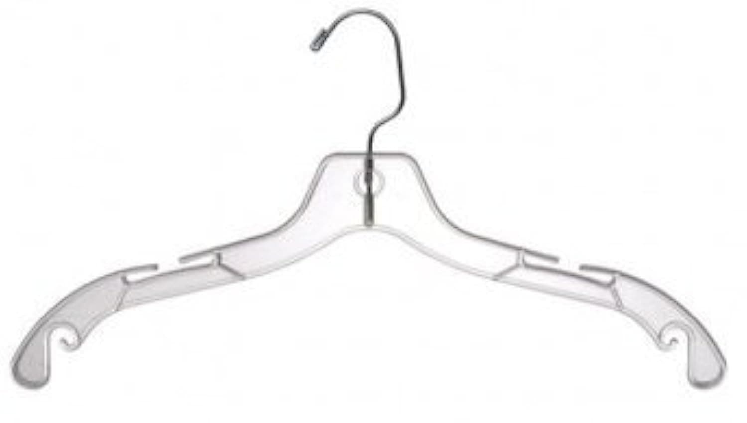 Only Hangers Plastic Bridal Hangers - Jumbo Heavy Weight - 17" Clear