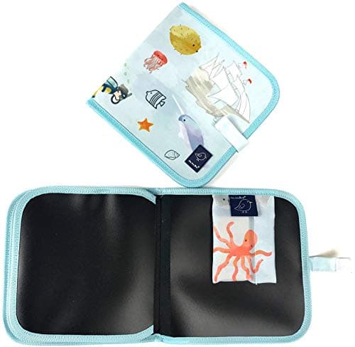 Jaq Jaq Bird Children's Mess Free Chalk Doodle It & Go Coloring Book (Sea)