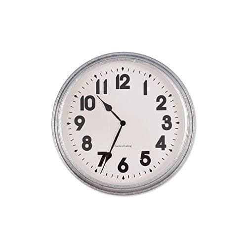 Garden Trading Indoor/Outdoor Wall Clock, Large - Galvanised Steel