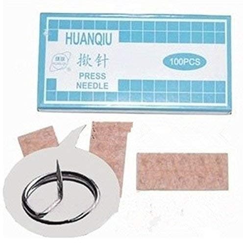 LRK ACUPRESSURE 100pcs Ear Press Needle Acupuncture Massage Auricular
