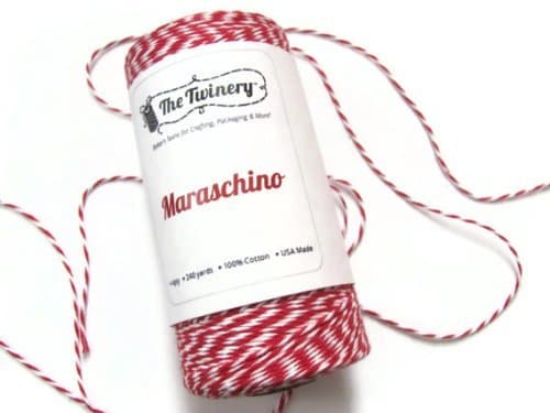 Maraschino Red Baker's Twine, 240 Yard Spool