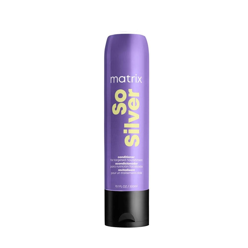Pigmented Conditioner for Blonde and Grey Hair, Neutralises Yellow Undertones, With Ceramides and Dyes, So Silver Pigmented Conditioner, 1 x 300 ml